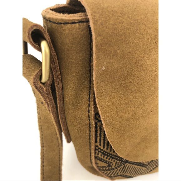 Free People Tan Suede Saddle Bag by Sundown Wilds - Picture 4 of 13